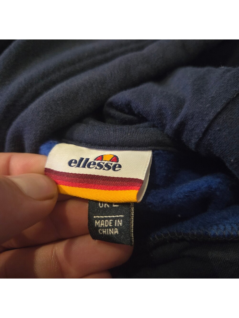 Ellesse blue pullover hoodie - Picture 3 of 3